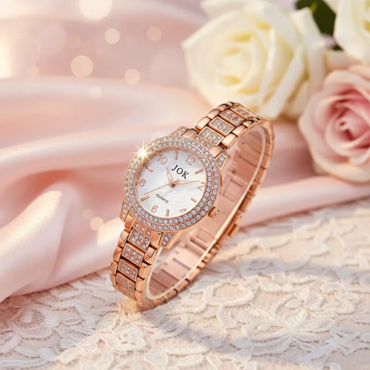 New%20Rhinestone%20Decor%20Round%20Girls%20Watch%20Women%20Quartz%20Dress%20Wristwatch%20Ladies%20Watch%20for%20Girls%20-%20Image%202