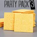 (3 Pcs) - Soldering Iron Bit Cleaning Sponge,  Solder Iron Tip Cleaning Foam, Tip Cleaner, Best Sponge Yellow Superior. 