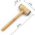 Meat Hammer With Wooden Handle Meat Grinder Mallet Steak. 