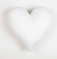 Heart Shape Love Cushion White. 
