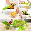 12 PCS Nicer Dicer Cutter Vegetable Chopper Vegetable Cutter Machine Speedy Salad Salad Slicer Cutter Vegetable Salad Cutter Fruit Peeler  Graters Peelers Slicers Kitchen Gadget. 