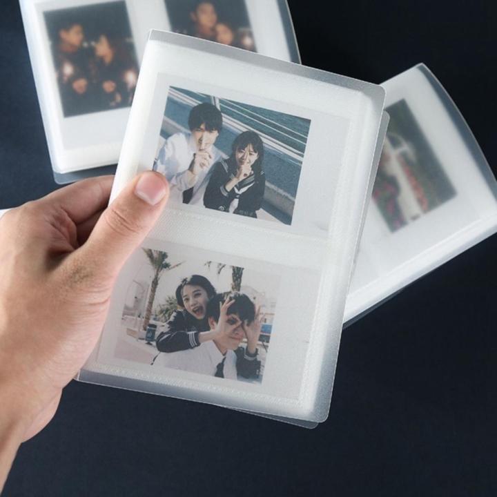 64/80 Pockets Photo Album 3 Inch Transparent Photocard Holder Instax Mini Album Storage Collect Book Name Card Album De Fotos