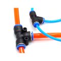 Pipe Connector  Quick Push For Air Pipe Fittings 8mm Hose pipe-T-shape. 