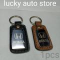 HONDA LEATHER KEYCHAIN FOR CAR AND BIKE 1 PCS. 