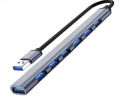 USB HUB 3.0 With 4 Ports 5V/1.5A Charging High Speed 5Gbps - Multi Device Extension Connector USB Hub for PC, Windows, Mac, Surface Pro, Laptop, Printer, Mobile - Super Fast Multi Splitter Adapter for Mobile Gaming, PS4, Phone, Tablet, Computer. 