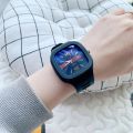 【Buy 1 Get 1 Free Fashion Vintage Square Rubber Watch Women Wristwatch Casual Fashion Unisex Watches 'HOMM. 