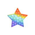 Pop It Silicone Push Pop Bubble Fidget star shape toy. 