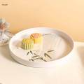Platter Dining Tableware Breakfast Serving Tray for Meals Cookies Snack Food Round Small. 