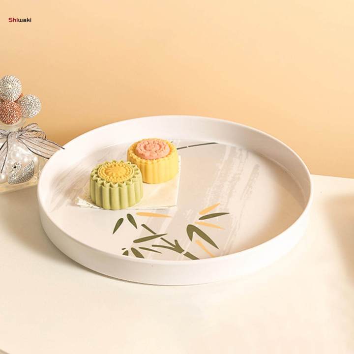 Platter%20Dining%20Tableware%20Breakfast%20Serving%20Tray%20for%20Meals%20Cookies%20Snack%20Food%20Round%20Small%20-%20Image%202