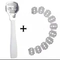 Stainless Steel Foot Scraper Blades Skin Callus Remover Trimmer feet Shaver for Hard and Rough Skin Pedicure Care Tools Set 10 blades free. 