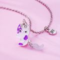 2Pcs/Set Kitty Magnet Best Friend Girlfriends Necklace Pendant for Women Girl. 