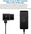 Wall Charger Adaptive Fast Charger Kit for Samsung Galaxy Note 8/9/10, Galaxy S8/S8+/S9/S9+/S10/S10+/S10E, MBLAI Type C True Digital Adaptive Fast Charging (2 x Wall Charge, 2 x Type-C Cable) Black. 