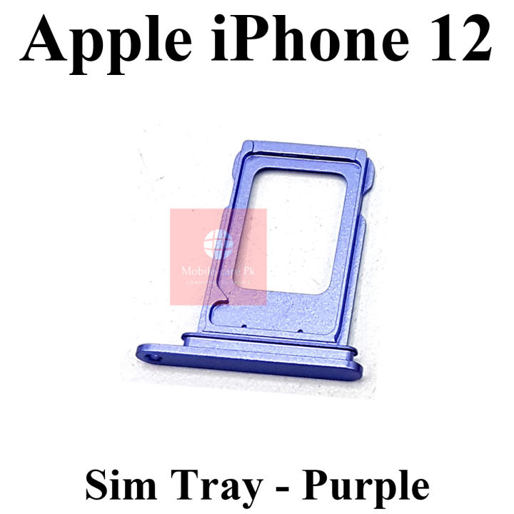 Apple iPhone 12 SIM Tray Sim Jacket Sim Slot Sim Door For Apple iPhone 12 - Purple