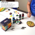 Bluebird Studio Acrylic Paints Set, Acrylic Colors Set of 6 x 100 ml for Students, Kids & Hobby painters, Non Toxic Water Based Quality Acrylic Colors. 