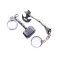 New Multipurpose Pack of 2 Metal big size Turgut Axe Kulhara from ertugrul series keychain and mini size thor hammer keychain From Marvel The Avengers 4 Infinity War Key Rings. 