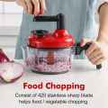 10 in 1 Hand Chopper Food Processor | Manual Vegetables Chopper Rotary Dicer & Meat Mincer | Mixer / Blender. 