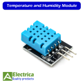 DHT11 Temperature Humidity Sensor 3 Pin Smart Digital DHT11 Module by Electrica. 