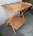 Portable Wooden Folding Table Double Portion. 