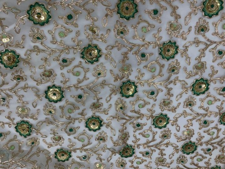 Pure%20Silk%20Shifoon%20Kameez%20Dupatta%20with%20sequins%20and%20golden%20green%20%20embroidery%20-%20Image%203