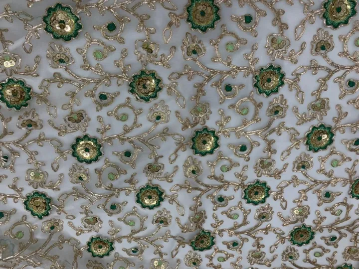 Pure%20Silk%20Shifoon%20Kameez%20Dupatta%20with%20sequins%20and%20golden%20green%20%20embroidery%20-%20Image%203