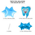 First Tooth Decoration Set of 5 Pcs Foil Balloons, Baby Boy & Baby Girl 1st Teeth, Chrome Metallic Foil Baloon For Birthday Parties Decoration, Party Supplies, Kids Milestone Memory First tooth party, Pink & Blue Memories Baby Celebration : WlPW7yLm. 