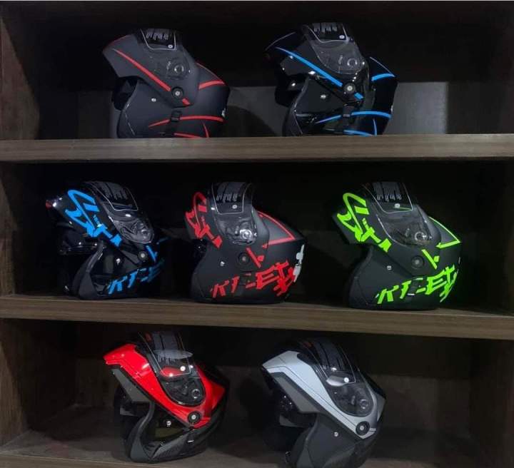 HELMET JIEKAI JK-111 BIKE HELMET - FLIPUP - DOT APPROVED - DUAL VISOR