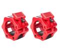 2 PCS Barbell Clamps Collars Olympic Bar Clips 1Inch Barbell Clips Quick Release Professional Olympic Barbell Locking Collars for Fitness Weightlifting Strength Traininglocks for barbell, olympic locks. 