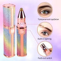 2-in-1 Rechargeable Facial & Eyebrow Hair Trimmer – Painless, Portable, LED Precision Epilator for Women. 