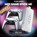 M22 Game Stick 4K 40000 Games 52 Consoles PS4 Style Remote Game Stick 4K Video Game Console Wireless Retro Game Console Nostalgia Plug and Play Video Game Console 4k,40+ Emulators Console,64GB Built in 40000+ Video Games 2.4G Wireless Controllers. 