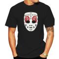 New Jim Rutherford, Detroit, Goalie, Mask, Red Wings, Retro, 1970';S, 1980';S, T-Shirt Custom Graphic Tees Tee Shirt. 