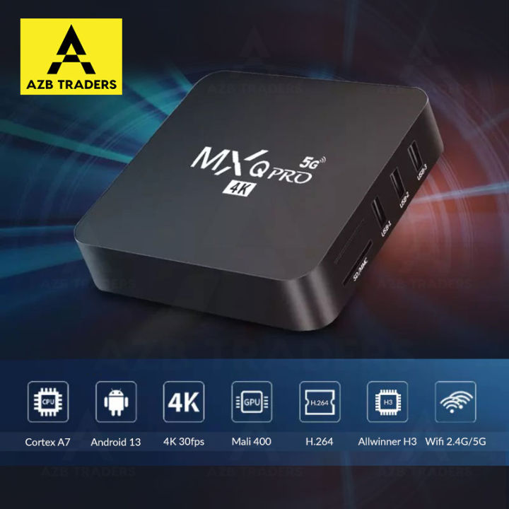 MXQ Pro 5G - 4GB+64GB - Android 13 - 4K - Smart Android Tv Box