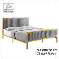 Super Delux Bed Grey, Iron Bed, Double Bed, Mughal Star Steel Furniture. 