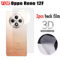 Reno 12F Anti-Spy Tempered Glass for OPPO Reno 12 F Reno 11F Privacy Screen Protector 3 in 1 Carbon Fiber Film and Camera Protector. 