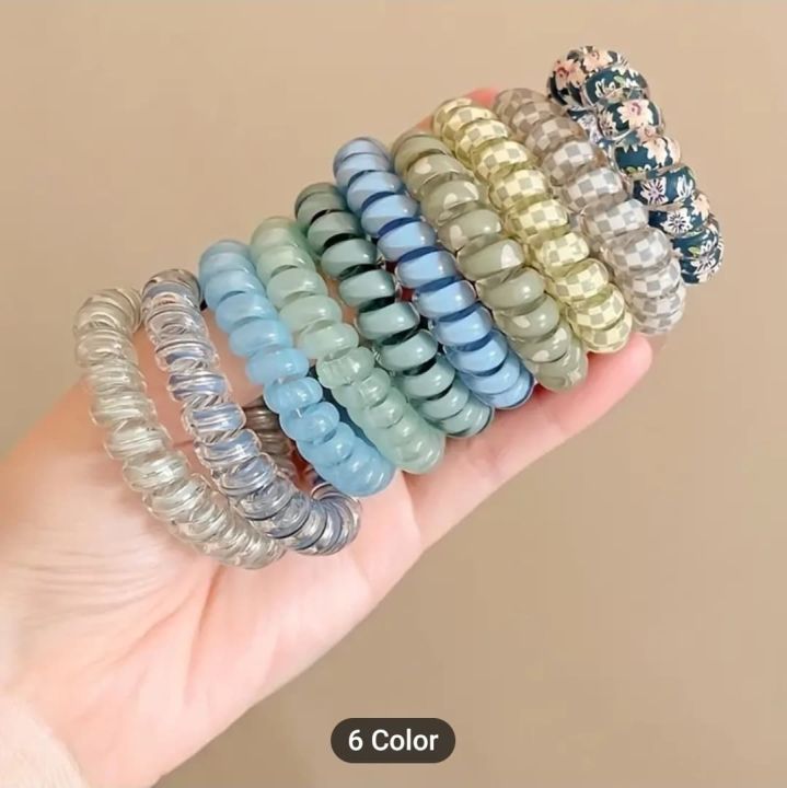 5PCS%20Colorful%20Telephone%20Wire%20Hair%20Ring%20Girls%20Traceless%20Springs%20Elastic%20Hairbands%20For%20Women%20Headdress%20Hair%20Ties%20Rubber%20Bands%20Yao%20Store%20-%20Image%202