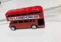 UK London Bus - Diecast Metal Red Double Decker Bus for kids. 