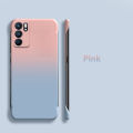 Sroof Case For OPPO Reno 6 4G OPPO Reno 6 Pro New Half-wrapped Ultra-thin Gradient Halo Two-color Skin Feel Bezel-less Phone Case Back Cover. 