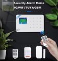 W181 Tuya App Wireless Scheduled Setting Promptly Notify Home Security Alarm System With Motion Detector Alarm System Wifi Home Security Wireless Fire Burglar Tuya Alarm System for House Anti-theft, gs m & wifi alarm system. 