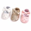 New Cute Toddler Baby Boy Girl Soft PU Leather Bownot Ballet Shoes 0-18 Months. 