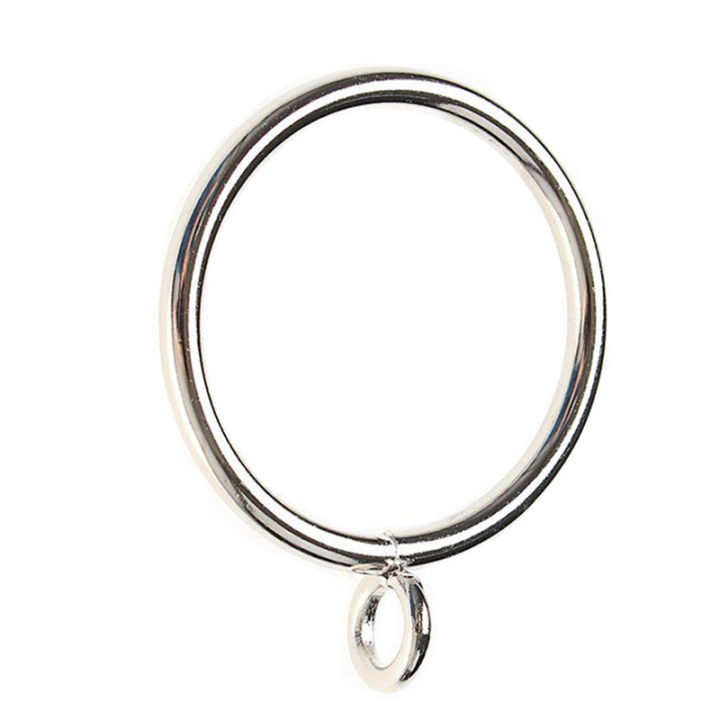 40 Pack Curtain Rings, 38mm Internal Diameter iron Curtains Rings Hanging Rings for Curtains and Rods, Silver