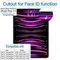 Compatible With iPad pro 11 2018 2020 2021 screen protector Transparent  (2nd/3rd/4th Gen) 2018/2020/2021. 