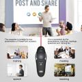 August LP205R Wireless Presenter with Red Laser Pointer - Cordless Powerpoint Slide Changer with Shortcut Keys - Remote Control Clicker Range: 15m - Battery Powered (1xAAA Inc.). 