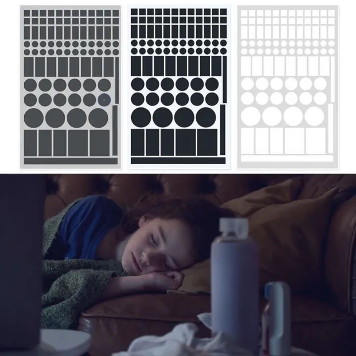 New Led Covers Block Light Dimming Stickers Easy to Use Black Color Led ...