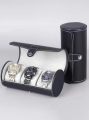 3 Slots Watch Storage Box Roll PU Leather Travel Watch Display Organizer. 