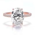 【shengxiong6525】Women's Solitaire Rings big oval silver gold wedding bridal rings cubic ring diamond eternity promise rings. 
