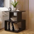 Rectangle Hallow Design Night Stand Storage Bedside Table Sofa modern end side coffee table with storage shelf living room. 