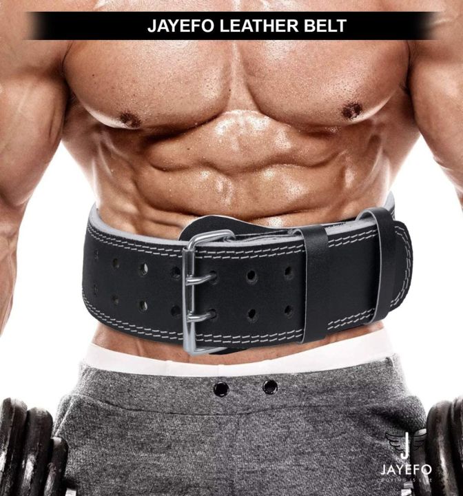 Leather%20Weightlifting%20Belt%20for%20Men%20&%20Women%20-%204%20&%206%20Inch%20Padded%20Gym%20Belt%20for%20Deadlift,%20Squat%20&%20Powerlifting%20-%20Heavy%20Duty%20Fitness%20Back%20Support%20with%20Steel%20Buckle%20&%20Suede%20Lining%20-%20Image%208