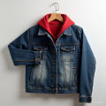 Oversized Ladies Denim Hoodie. 