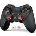 TERIOS Wireless Controller Compatible with PS4/PS4 Pro/PS4 Slim, Pro Controller with Built-in Speaker, Advanced Buttons Programming, Enhanced Dual Vibration/Turbo Auto Fire (Black). 