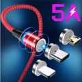 【NEW】LED USB Charging Magnetic USB Type C Phone Cable Phone Charger Micro USB For OPPO A17 A17K A58 5G Realme C30 C30S C31 C35 Narzo. 