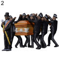 1/64 Ghana Funeral Coffin Dancing Pallbearer Team Model Action Figure Decoration. 